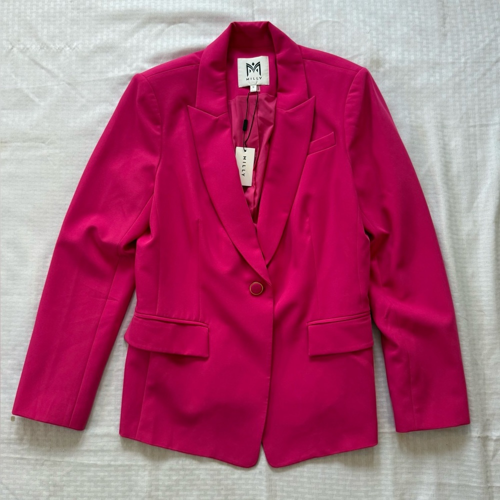 Milly Avery Cady Blazer in Milly Pink NWT